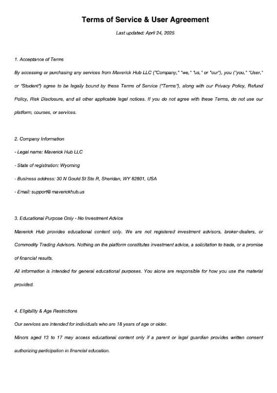 Terms of Service